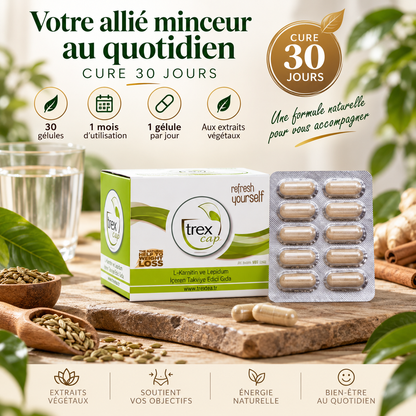 TREX CAP 30 gélules – routine 30 jours et 1 gélule par jour