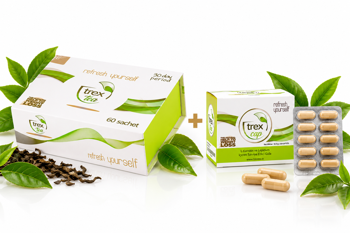 Pack TREXTEA + TREX CAP – thé 60 sachets et 30 gélules