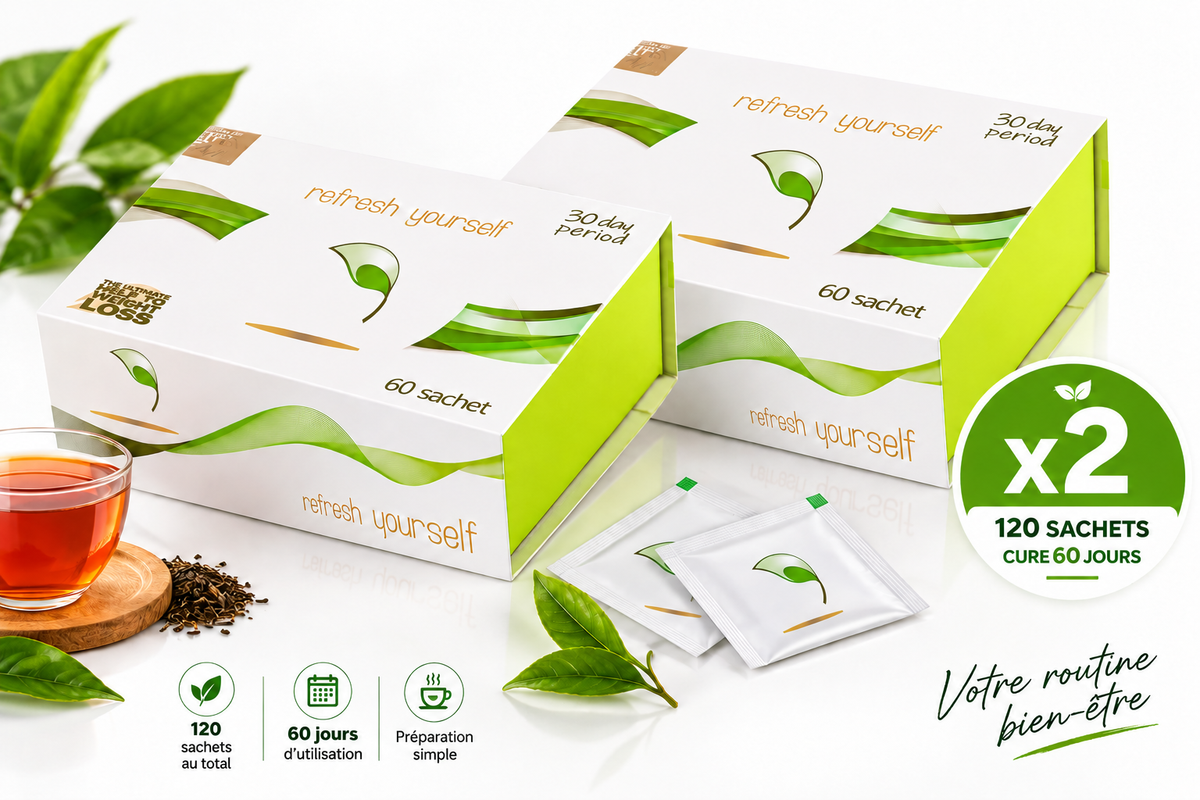 Deux boîtes de préparation aux extraits végétaux – 120 sachets au total
