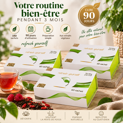 Préparation aux extraits végétaux – 3 boîtes, 180 sachets pour 90 jours