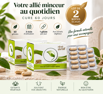 Complément alimentaire aux extraits végétaux – lot de 2 boîtes, 60 gélules pour 60 jours