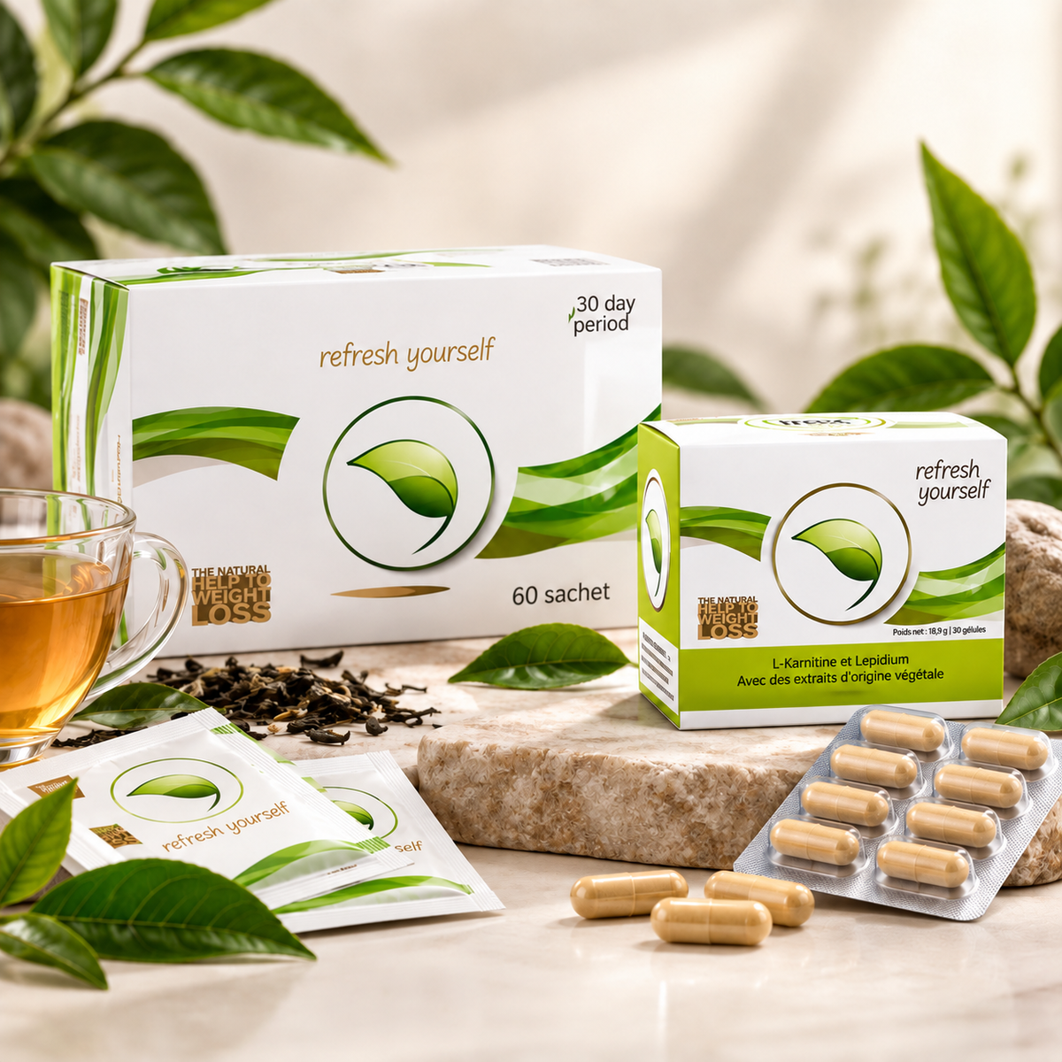 Pack 30 jours – 60 sachets aux extraits végétaux et 30 gélules