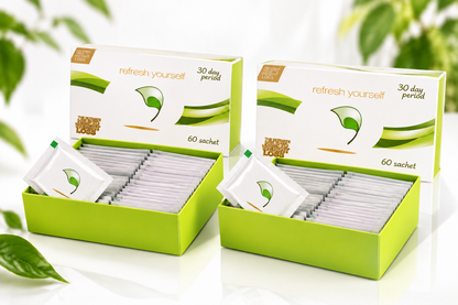 Lot de 2 boîtes ouvertes de préparation aux extraits végétaux avec 120 sachets